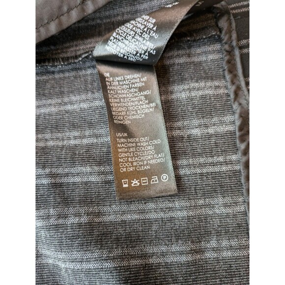 Liverpool Blazer Womens Medium Open Front Beetlejuicecore Goth Striped Layers - Picture 10 of 13